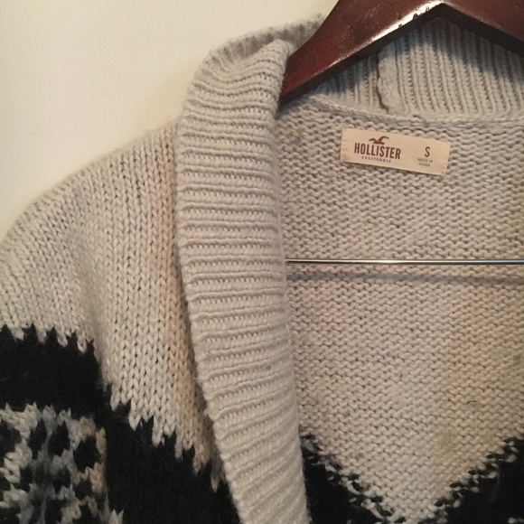 • cozy aztec hollister draped cardigan • - Picture 4 of 6